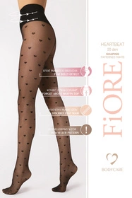 Fiore Heartbeat 20 DEN F5007 Wyrób pończoszniczy rajstopy, black