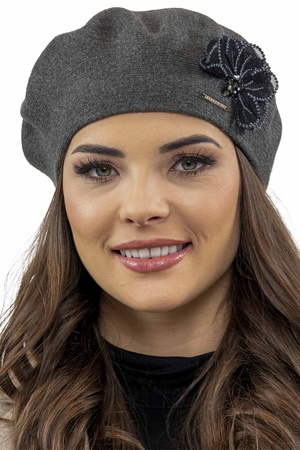Vivisence 7036 Nakrycie g�owy beret, ciemnoszary