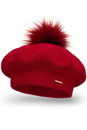 Vivisence 7035 Nakrycie głowy beret, czerwony