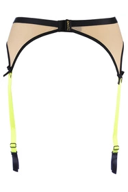 Axami V-10142 Pas do pończoch niski, beżowo-czarny