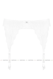 Gorteks Scarlet/PPN Pas do pończoch niski, biały