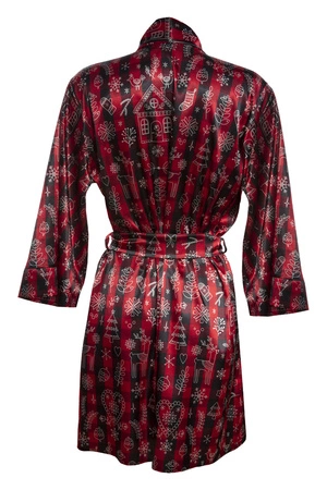 Dkaren DK-P-012 Nocna peniuar, czerwono-czarny