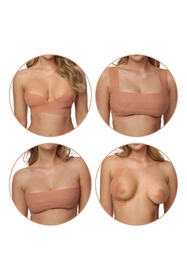 Vivisence 8009 Akcesoria do biustonosza plastry, beżowy