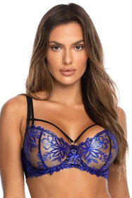 Axami V-10221 Biustonosz miękki, czarno-niebieski