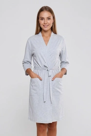 Moraj PDSZ3800-001 Nocna szlafrok, grey melange