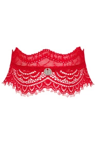 Obsessive Bergamore choker Akcesoria do biustonosza choker, czerwony