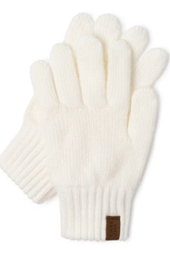 Vivisence 7014R Rękawiczki dzianinowe, ecru