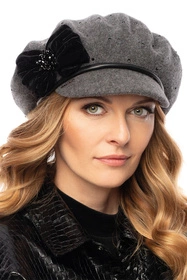 Vivisence 7064 Nakrycie głowy kaszkiet, szary