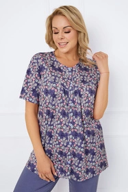 Italian Fashion Bonaria kr.r. sp.3/4 Nocna piżama, druk/jeans