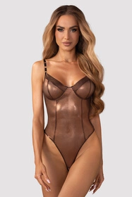 Obsessive Soranna crotchless teddy Body sexy, black