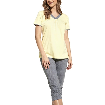 Cornette 446/228 Sylvia Nocna piżama, żółty