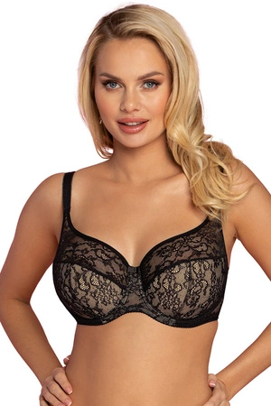 Vena VB-435 MAXI Biustonosz półusztywniany, czarny-beż