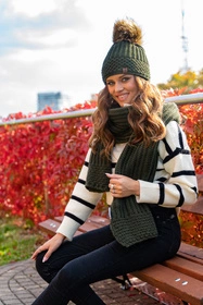 Vivisence 7016 Nakrycie głowy czapka, zielony