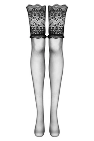 Beauty Night Obsidian stockings BN6752 Wyrób pończoszniczy pończochy do pasa, black