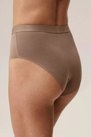 Atlantic 3CLP-009B 3-pack Majtki wysokie figi, ecru/beżowy/ciemnobeżowy