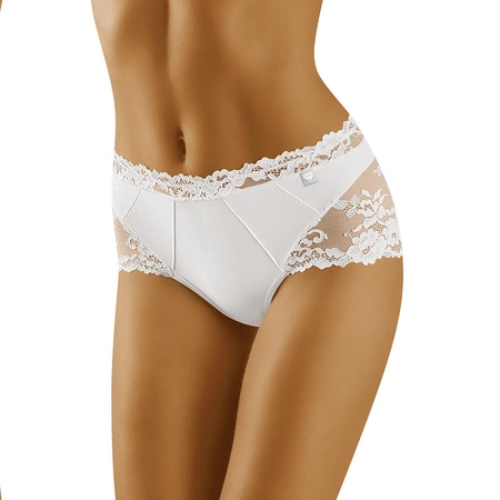 Wol-Bar Diamond 3515 Majtki wysokie figi, biały