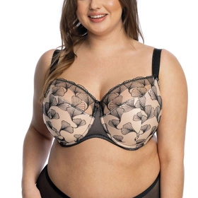 Gaia 1130M Filipa Maxi Biustonosz półusztywniany, czarny