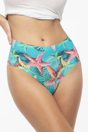 Julimex Simple Brasil Maxi Majtki wysokie brazyliany, sea stars