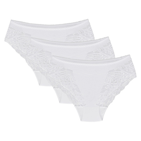 Wol-Bar Eco-Zo 3-pak Majtki figi, bia�y