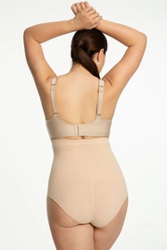 Julimex 441 Seamless High-Waist Panty Majtki figi modelujące, beżowy