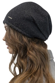 Vivisence 7087 Nakrycie głowy czapka, czarny melanż