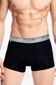 Atlantic MH-1179 Majtki bokserki, czarny