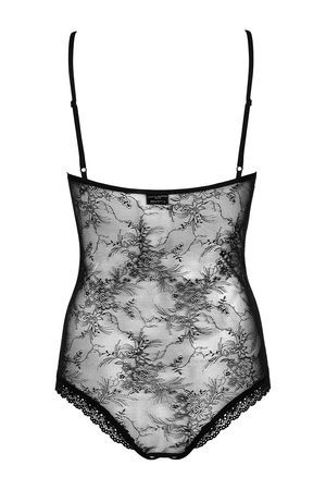 Obsessive Slevika teddy Body sexy, czarny