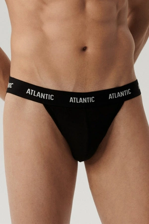 Atlantic 3BMP-1571 Jockstrap 3-pack Majtki slipy otwarte, czarny