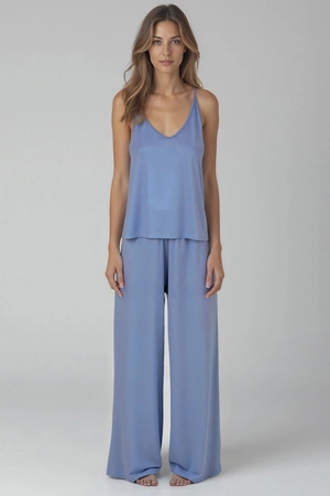 Vivisence 2046 Nocna komplet top + spodnie, błękitny