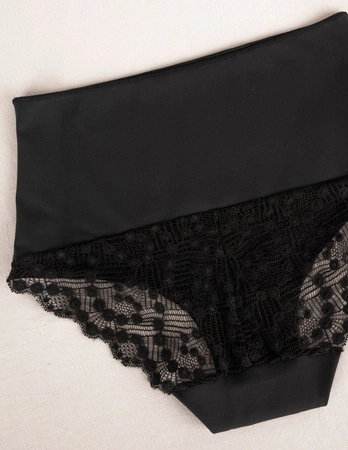 Wol-Bar Promessa 3-pak Majtki wysokie figi, czarny