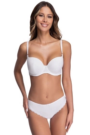 Ava 1263 Biustonosz usztywniany, biały