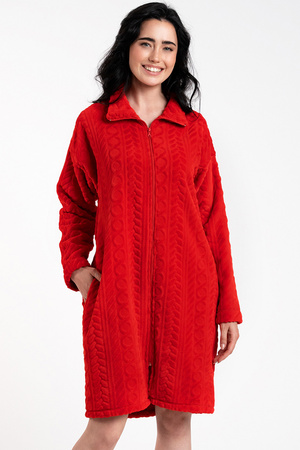 Italian Fashion Rena d�.r. Nocna szlafrok, czerwony