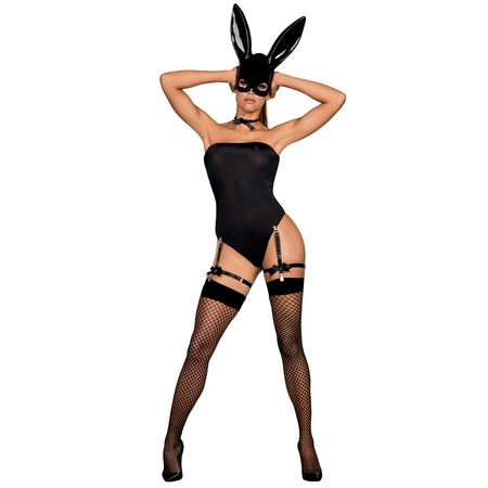 Obsessive Bunny costume Nocna sexy kostium, czarny