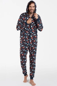 Italian Fashion Rojas dł.r. dł.sp. Kombinezon długi, druk/granat