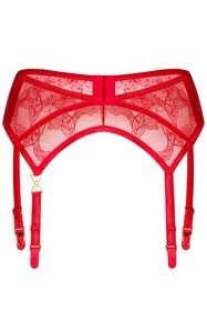 Obsessive Aliosa garter belt Pas do pończoch niski, red