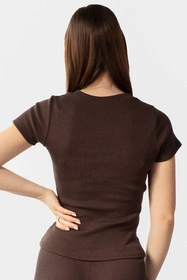 Dkaren Halima-Kpl Komplet legginsy + bluzka, czekolada