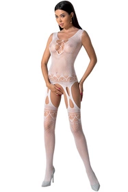 Passion BS099 Body bodystocking, white