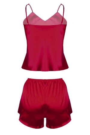 Dkaren Karen Nocna komplet top + szorty, bordo