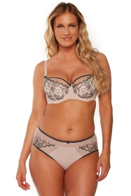 Gaia 1230 Ruby Biustonosz półusztywniany, perłowo-szary