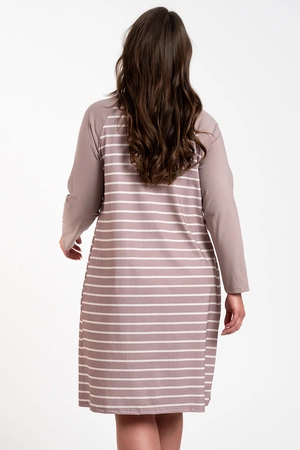 Italian Fashion Oda dł.r. Nocna koszula, druk/cappuccino
