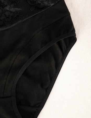 Wol-Bar Eco-Hi 3-pak Majtki figi, czarny