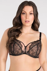 Gorsenia K834 Black to Black Biustonosz miękki, czarny