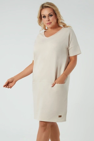Italian Fashion Stella kr.r. Sukienka homewear, beż
