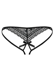 Obsessive Picantina crotchless thong Majtki stringi otwarte, czarny