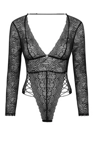 Obsessive Merlys teddy Body sexy, czarny