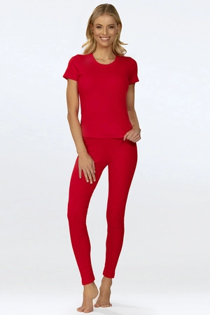 Dkaren Halima-Le Legginsy klasyczne, czerwony