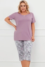 Italian Fashion Ibena kr.r. sp.3/4 Nocna piżama, wrzos/druk