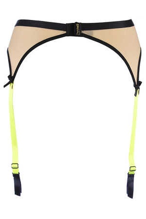 Axami V-10142 Pas do pończoch niski, beżowo-czarny