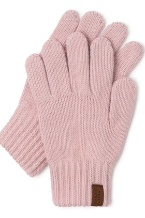 Vivisence 7014R Rękawiczki dzianinowe, pudrowy róż