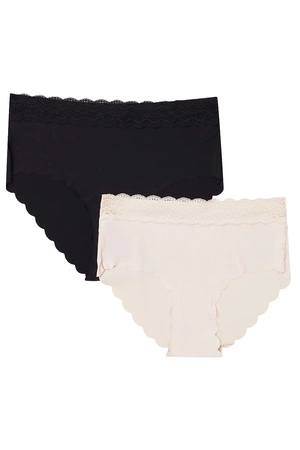 Henderson Polly 41614 2-pak Majtki figi, beżowy/czarny